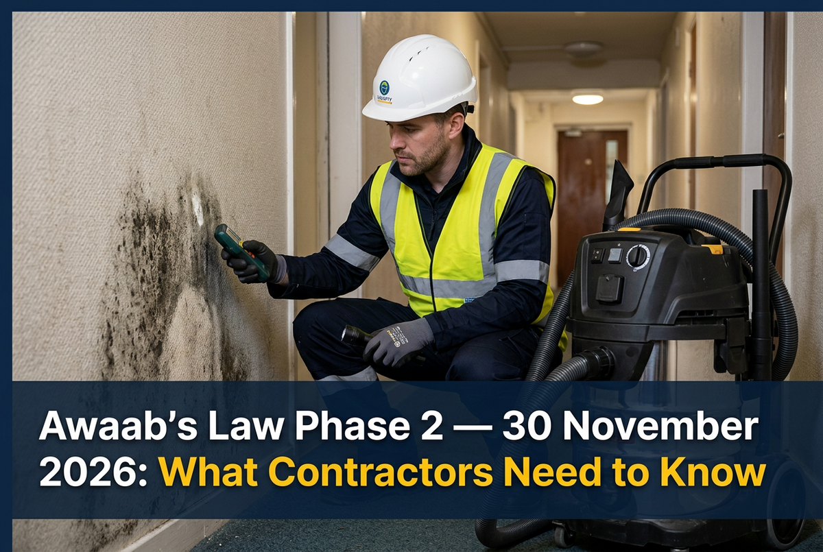 Awaab's Law Phase 2 Comes into Force 30 November 2026 — What Contractors Need to Know