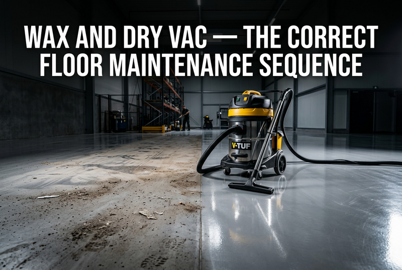 Wax and Dry Vac — The Correct Floor Maintenance Sequence