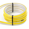 HOSE - V-TUF YELLOW STRIPE CLEAR 1/4" (6mm) Ç? LOW PRESSURE CHEMICAL HOSE (Per metre) - A0.3014-1M