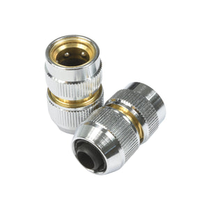 V-TUF KCQ coupler B1.212, chrome brass female quick release with 12/15mm 1/2 inch hose tail