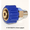 M22F15 3/8"M Screw Coupling 15mm Spigot for V-TUF V3 & V5 (B14.400438)