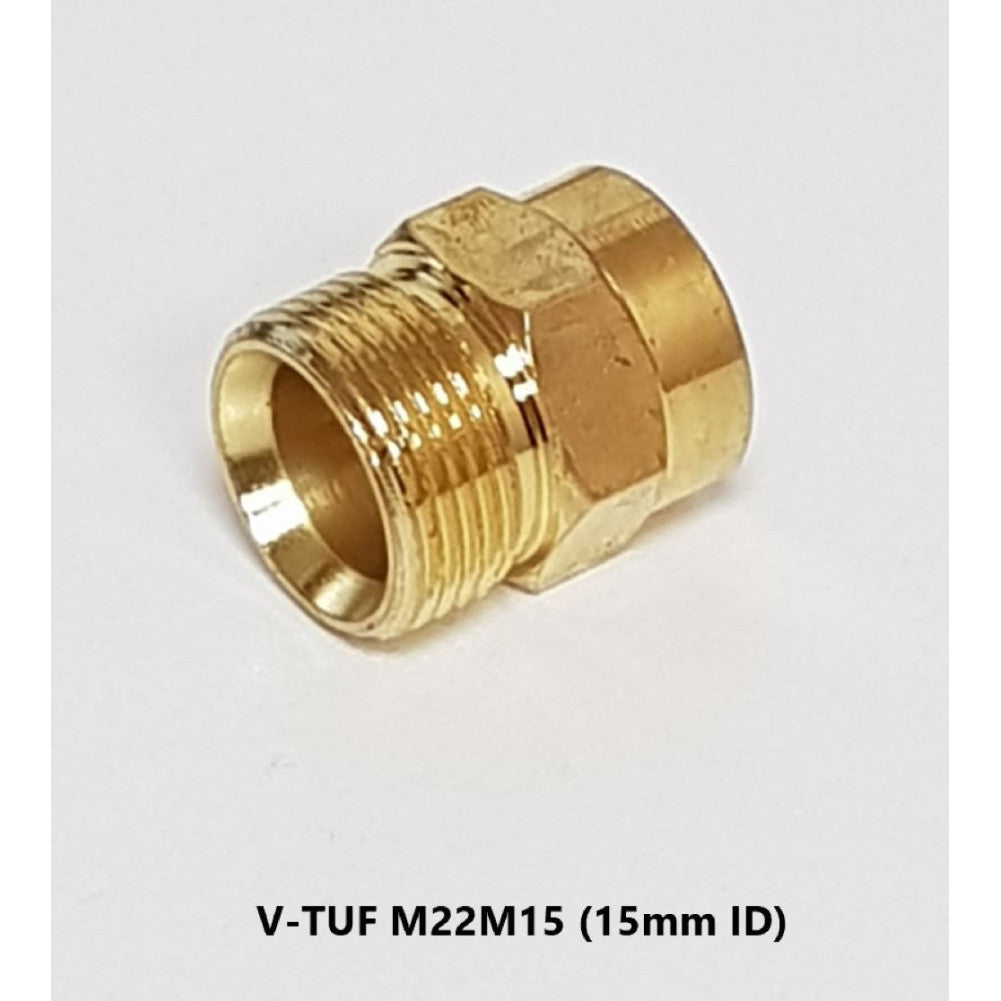 M22M15 3/8"F Screw Coupling 15mm Spigot for V-TUF V3 & V5 (B14.4113)