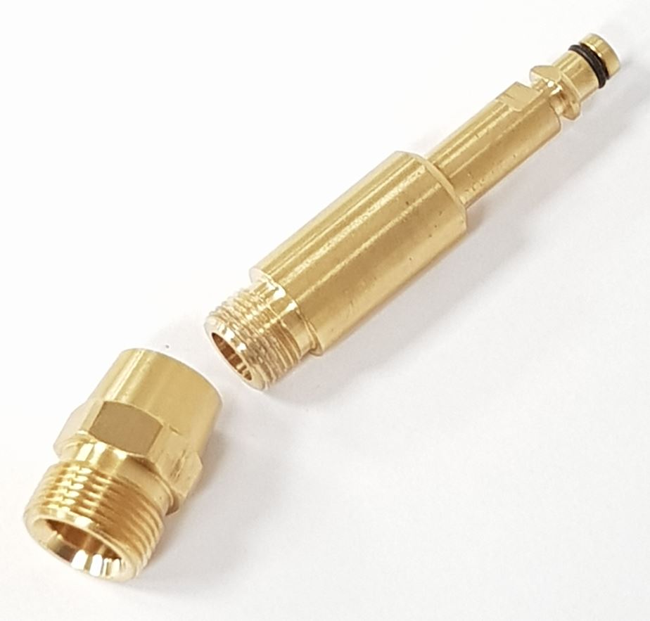 V-TUF K5 gun adaptor B14.537 close-up showing K5 bayonet fitting and M22 male thread