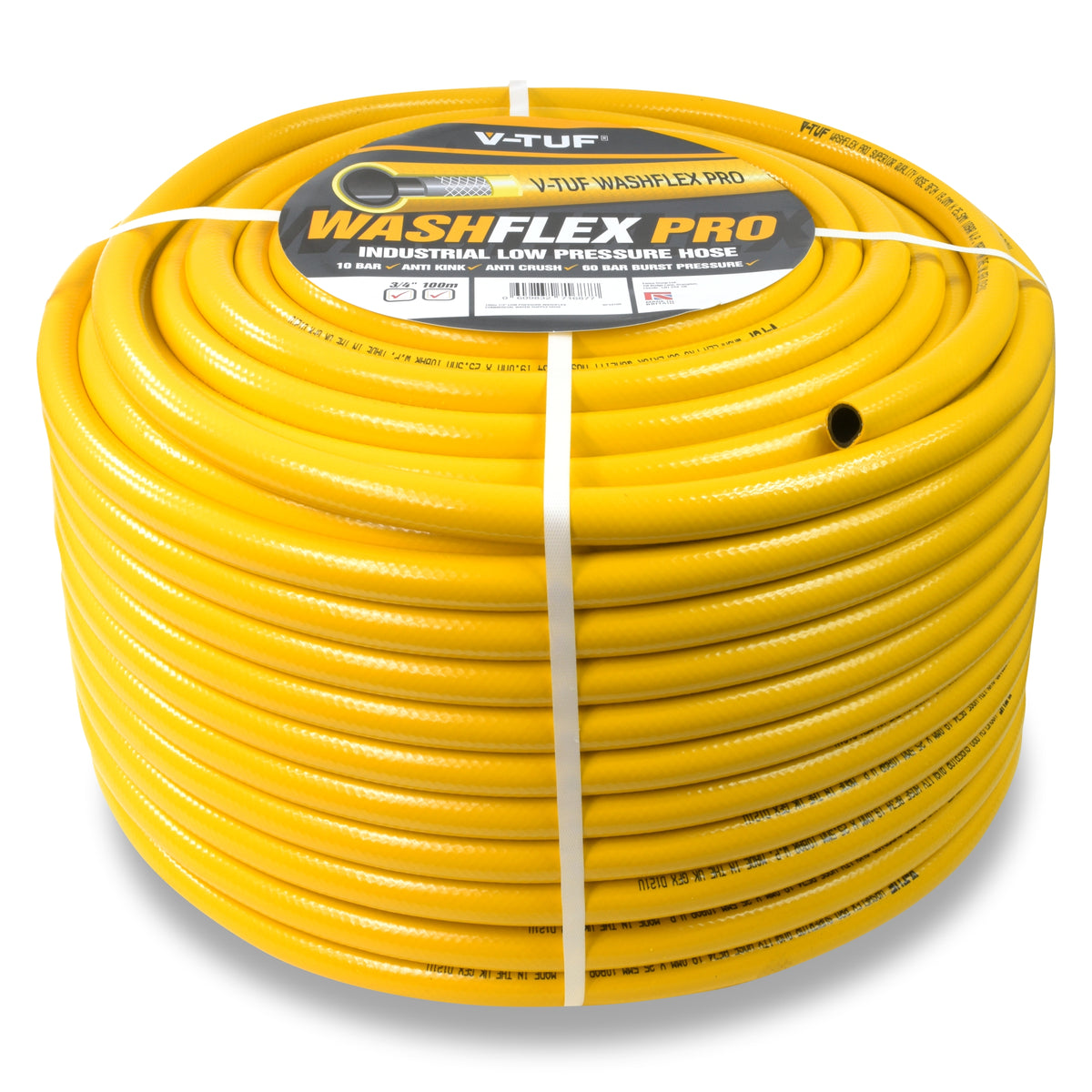 V-TUF 200m 3/4 inch 10 Bar WASHFLEX PRO water supply hose BF34200 coil view