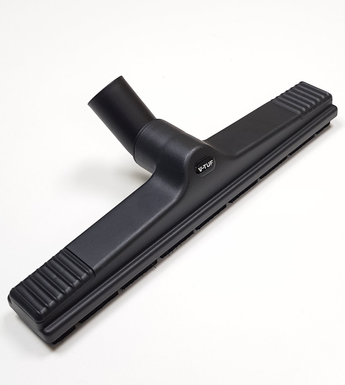 V-TUF BIO384D dry floor head side view showing 420mm wide head and wheel assembly
