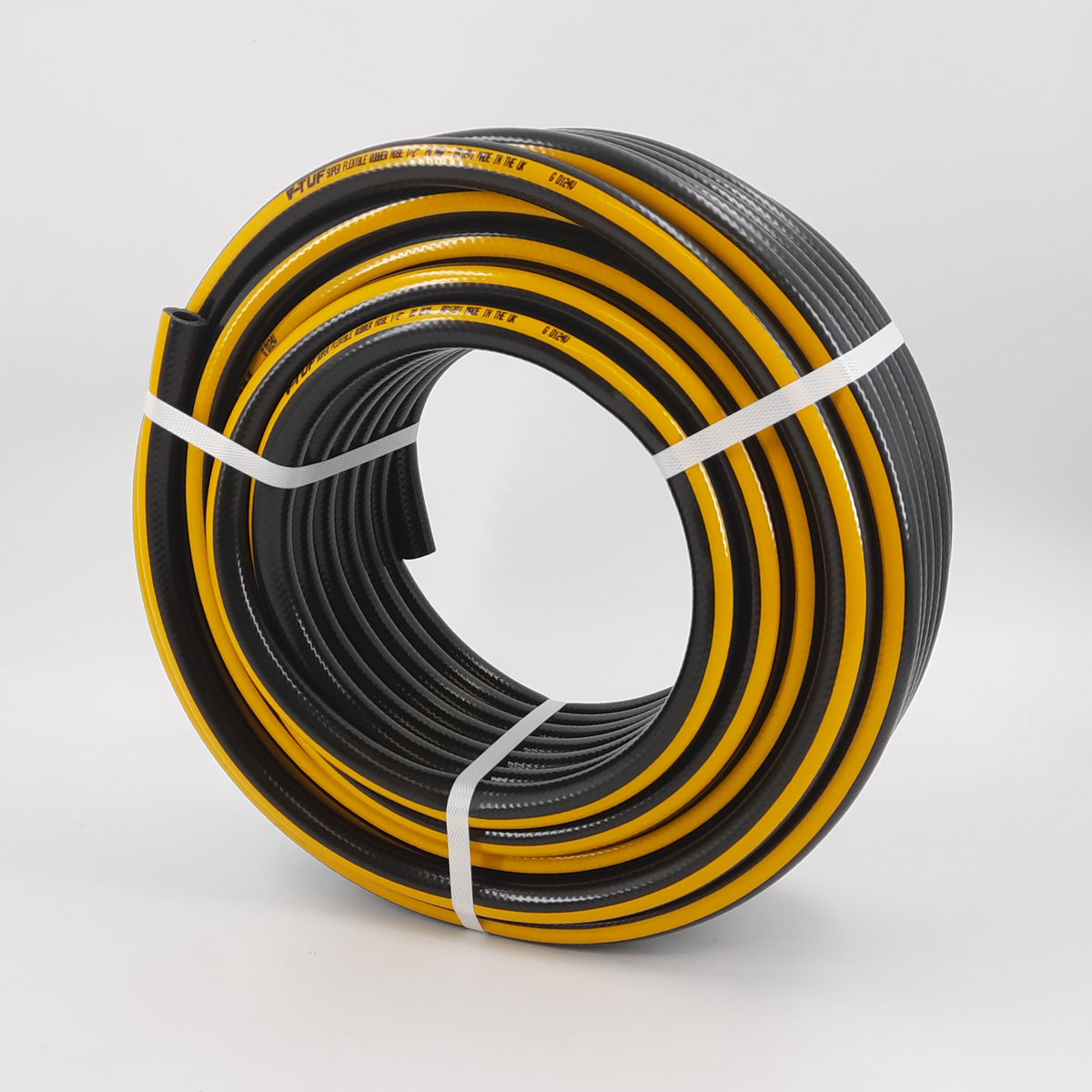 V-TUF 30m 1/2 inch 20 Bar heavy duty WASHFLEX rubber water hose BR1230, coil view