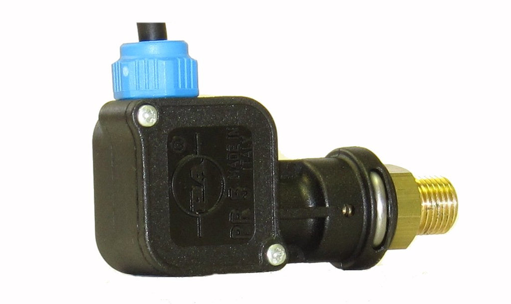 V-TUF pressure switch small 25 Bar 6A C0.025 with 3-core lead for pressure washer control