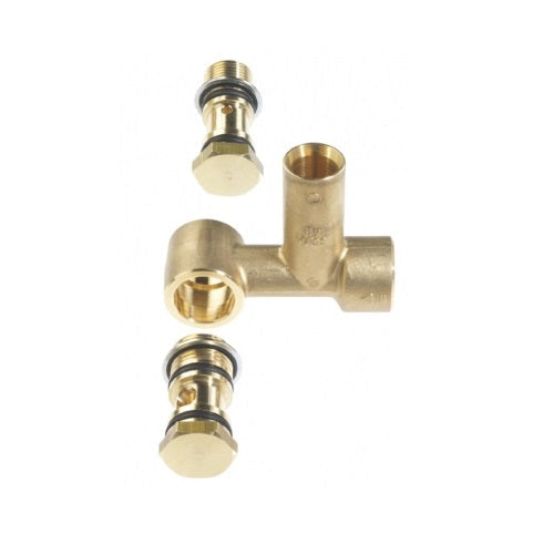 V-TUF C0.190 banjo lower half close-up showing bypass valve seat and outlet port