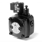 V-TUF fuel pump DEL universal rotation 24V 8mm shaft D1.031, front view showing solenoid coil and shaft