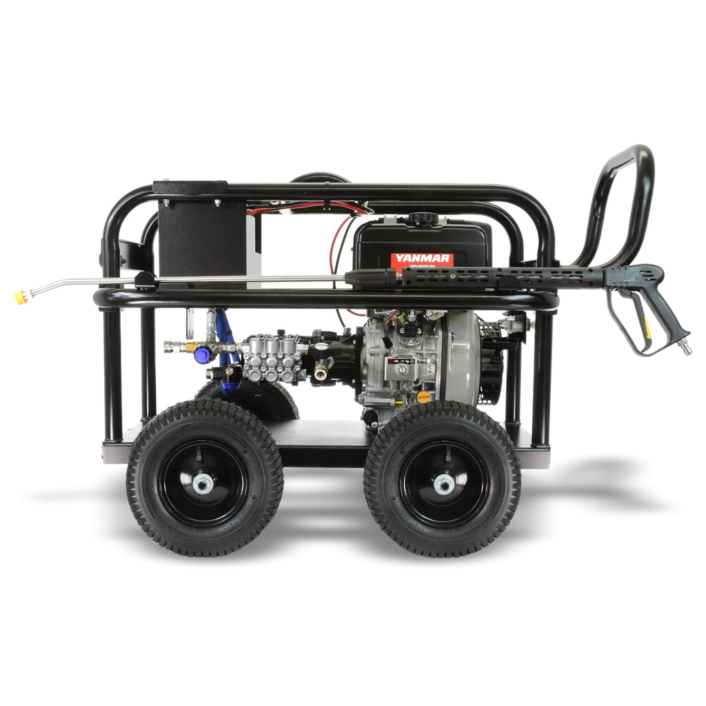 V-TUF VTUFD10-21170 angle view showing Yanmar engine and gearbox frame