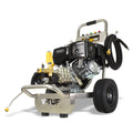 V-TUF DD130-KIT1 side view showing Honda GX390 13HP engine, pump and 21 inch surface cleaner