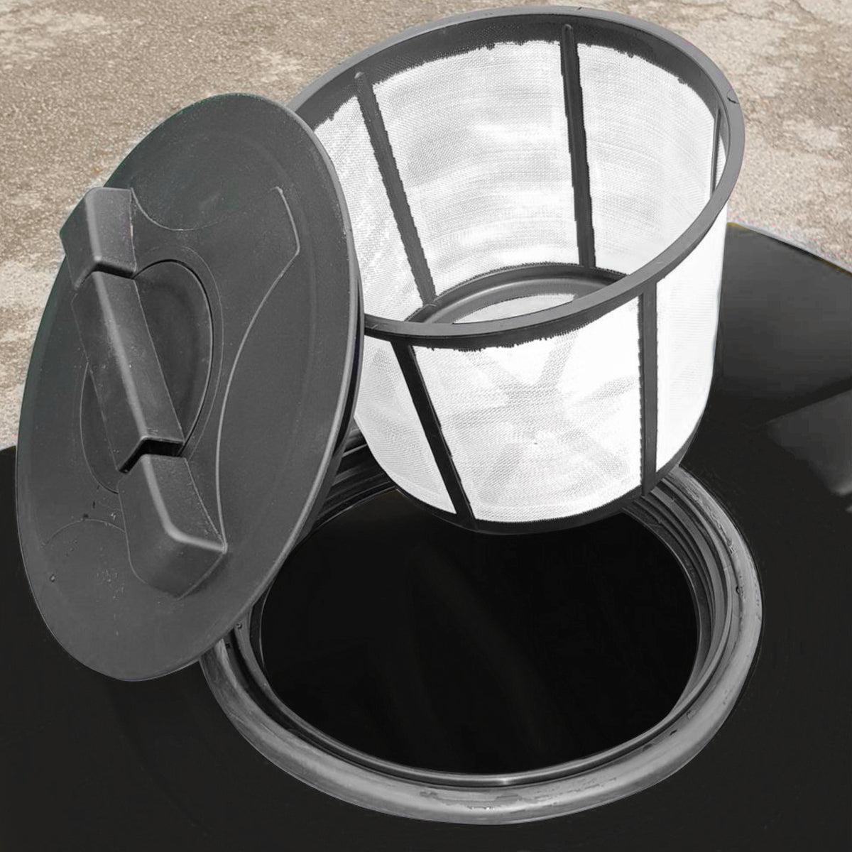 V-TUF DELUGE500HWTDD065 angle view showing 500L tank capacity and pump assembly