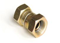 V-TUF brass BSP equal adaptor FB6, 3/8 inch female to 3/8 inch female hex body