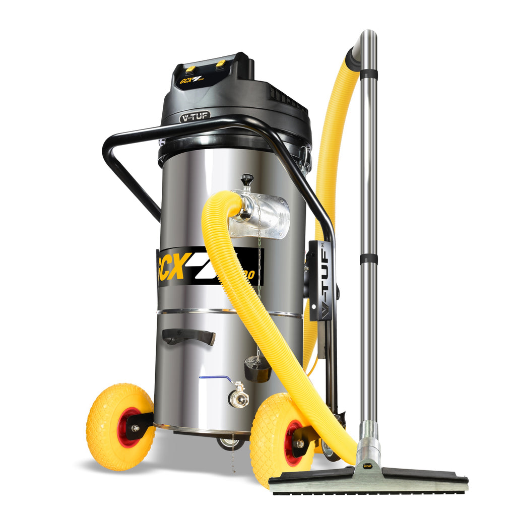 V-TUF GCX11000 3.5KW 100L Industrial Powerful Vacuum Cleaner - With 7.5M HOSE