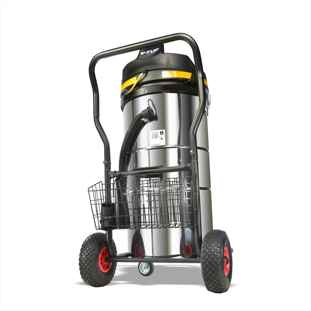 V-TUF GCX9000 2.5KW 100L WET & DRY Industrial Powerful Vacuum Cleaner - Side Entry & Cyclone Tech - 110V (Transformer – view
