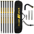 V-TUF GCX HIGH LEVEL 30ft GUTTER KIT - CARBON FIBRE 30ft (9M) REACH 50MM POLES - FITS GCX SIDE INLET MACHINES