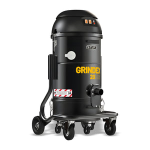 V-TUF GRINDEX20HRB side view showing M-Class filter housing and motor body