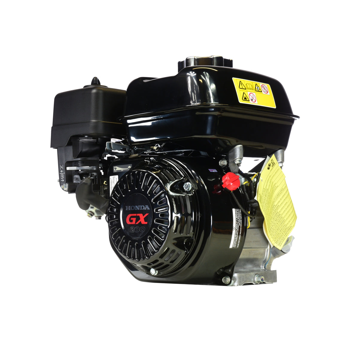 V-TUF GX200QX Honda engine side view showing recoil starter and oil alert sensor