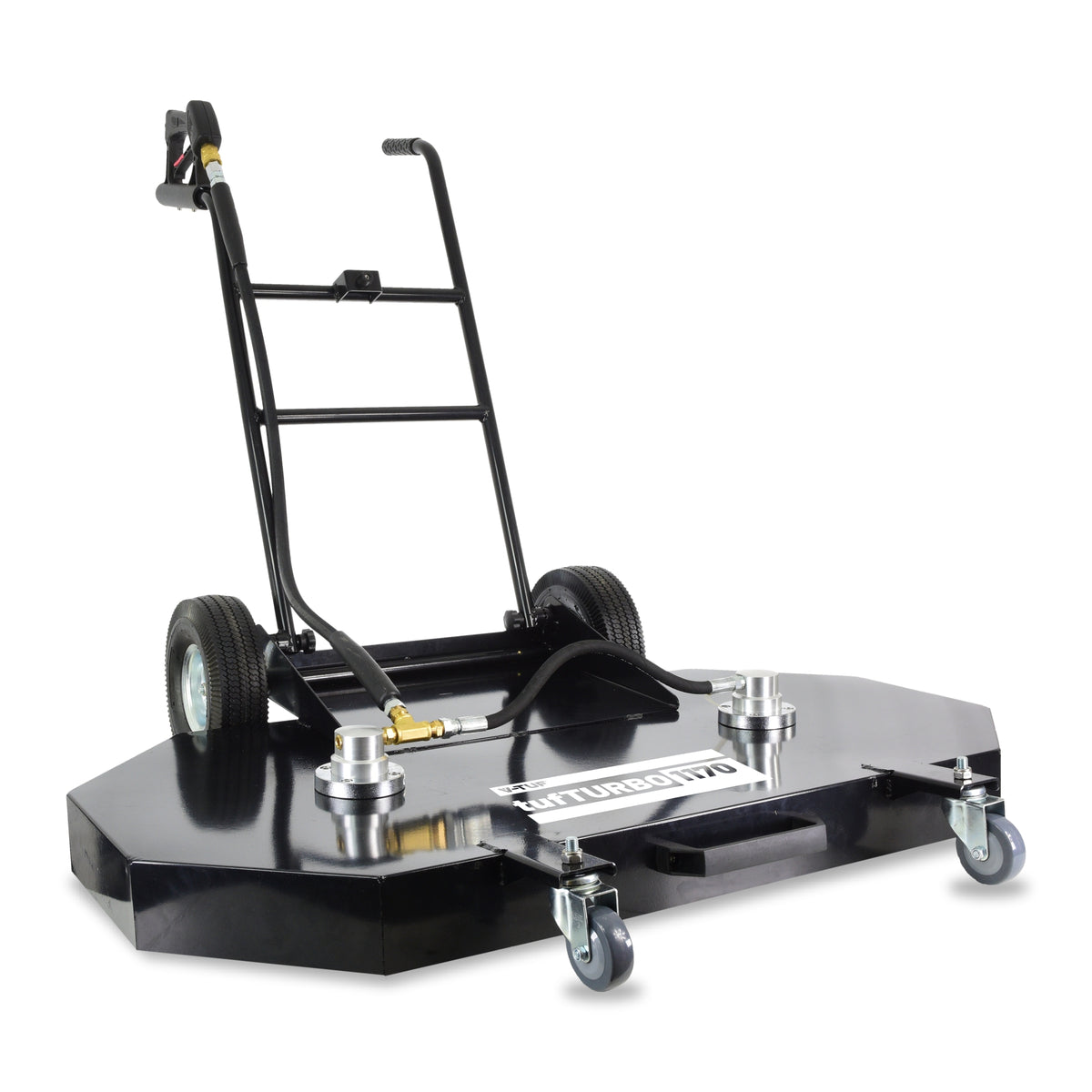 V-TUF tufTURBO1170 XL 46 inch 1170mm heavy duty surface cleaner H1.015 with dual spinner, front view