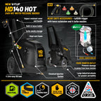 V-TUF HD140HOT hot wash rear view showing fuel tank and electrical housing