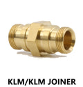 V-TUF KLM male to male hose joiner for Karcher, grey plastic double male connector