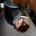 V-TUF BSP adaptor 1/2M x 3/4M nickel plated brass MB8/MB12/NP, front view