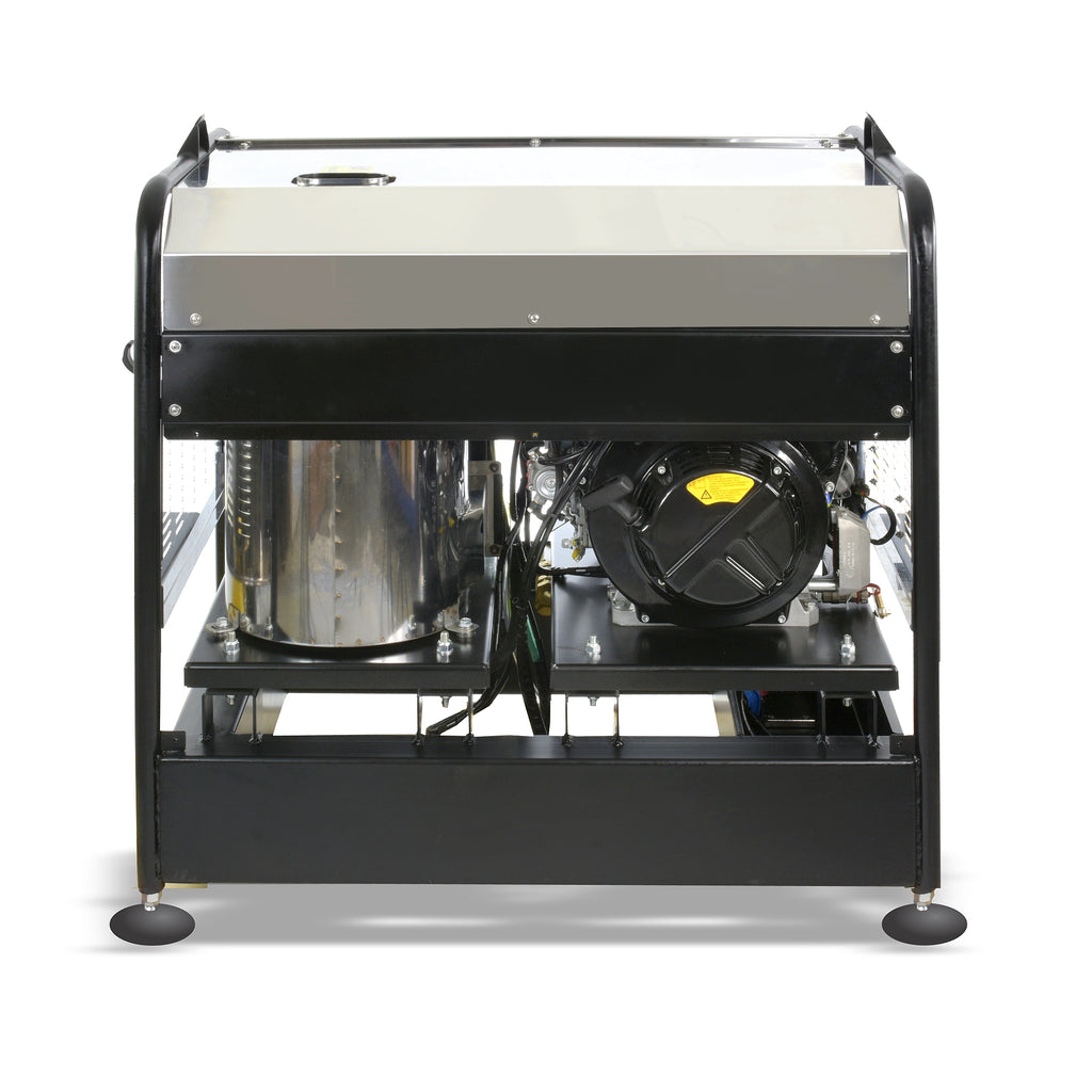 V-TUF RAPIDDES15200 angle view showing Kohler engine, stainless cabinet and control panel