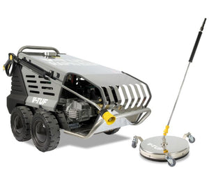 V-TUF RAPIDMSH240v Professional Hot Water Industrial Mobile Pressure Washer - 120Bar, 9L/min & 410mm tufTURBO SURFACE CLEANER