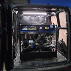 V-TUF RAPIDPTR21200 angle view showing high pressure hose reel and trigger gun storage