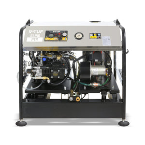 V-TUF RAPID PTR 21200 static hot water pressure washer Honda GX390 petrol electric start, front view