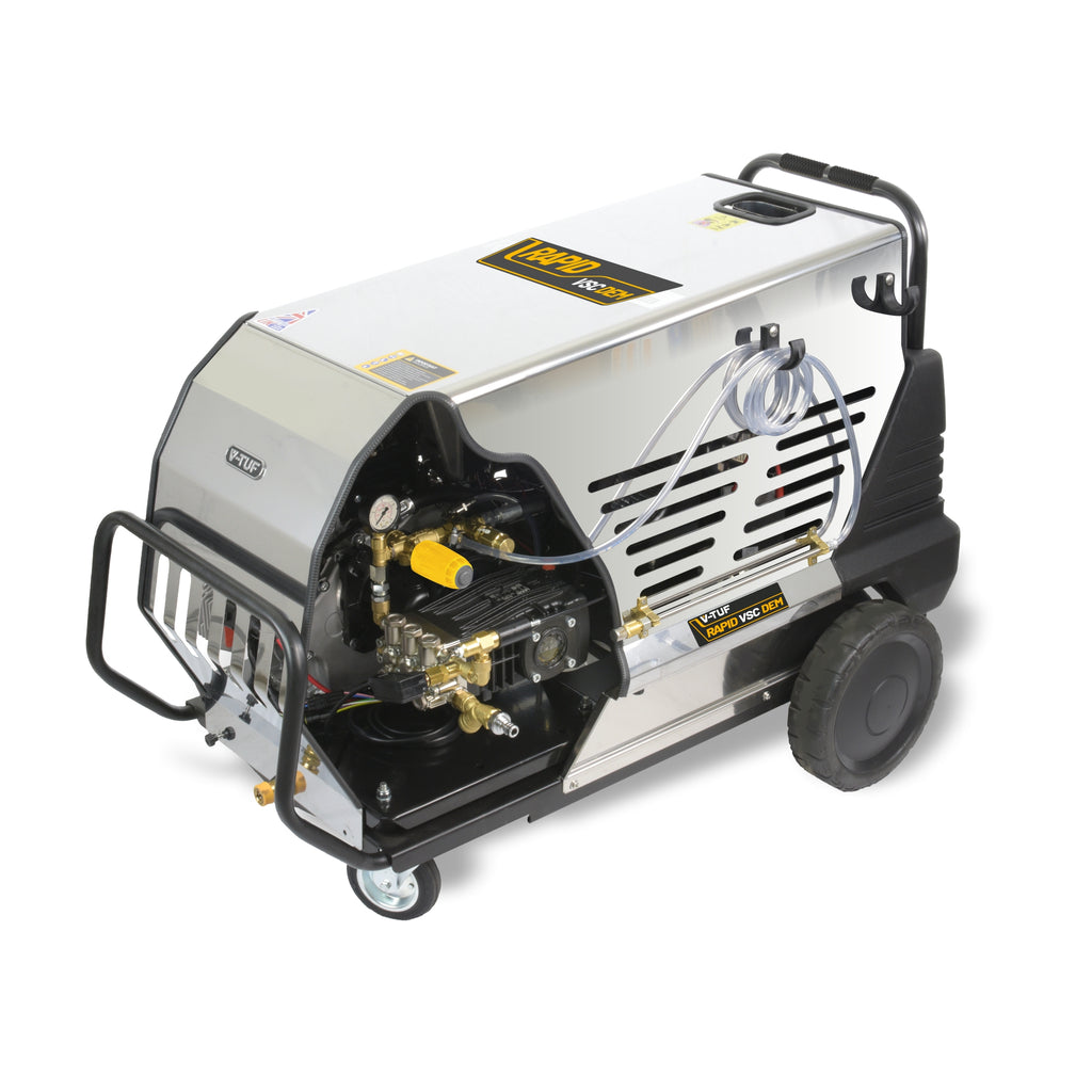 V-TUF RAPID VSC DEM diesel hot pressure washer 11HP Kohler 200 Bar 15L/min, front view
