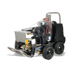 V-TUF RAPID VTS1208HPC hot water site washer close-up of burner and temperature controls