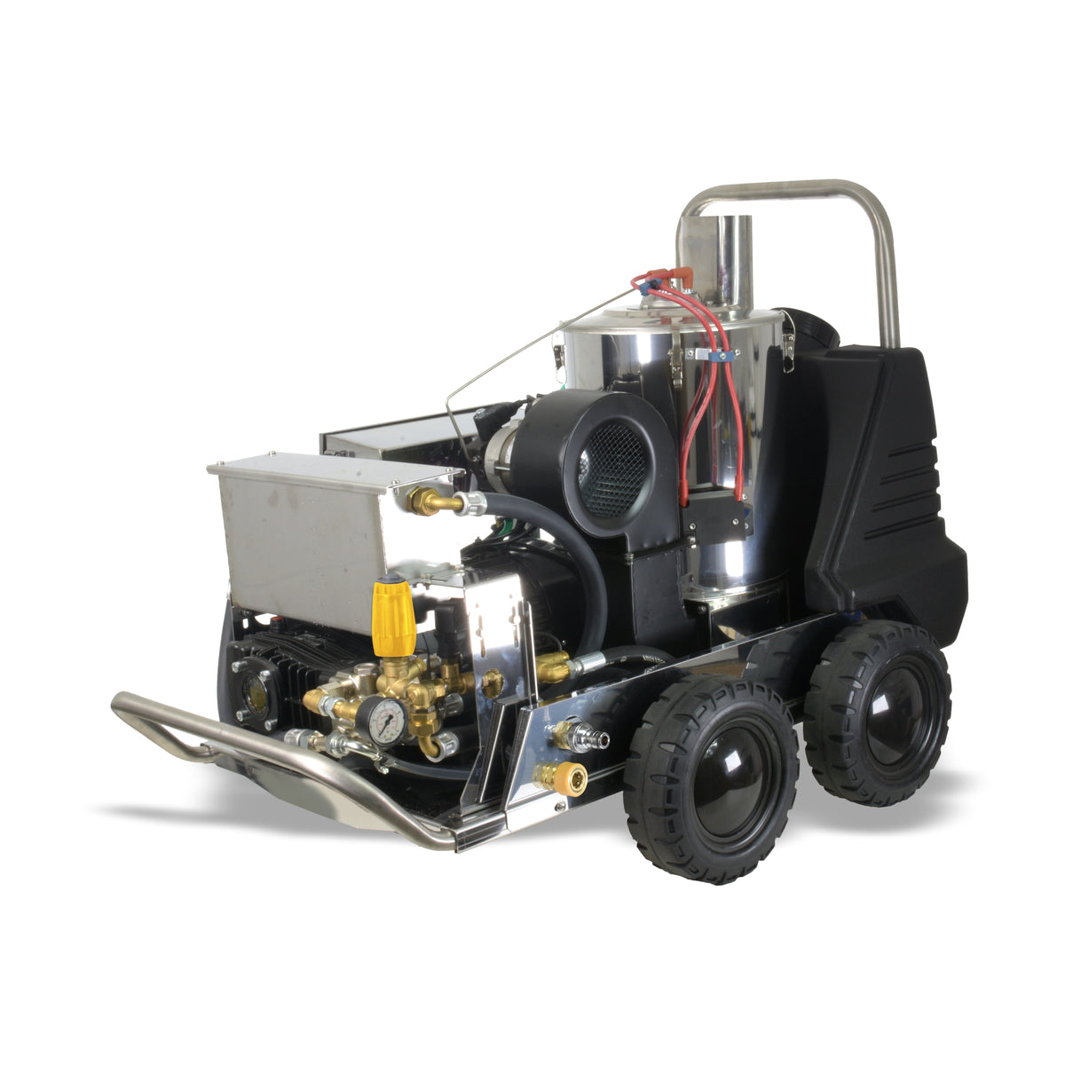 V-TUF RAPIDVTS1210HPC in use showing hot water steam output on industrial surface