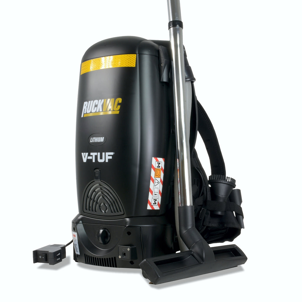 V-TUF RUCKVAC M-Class Rated Cordless Backpack Vacuum Cleaner - Battery Operated - EXTRA BATTERY PACK & CHARGER