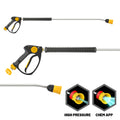 V-TUF tufGUN350 OPTI-GUN swivel with 900mm straight lance and HYPERJET OPTIJET SGLCNKIT15A