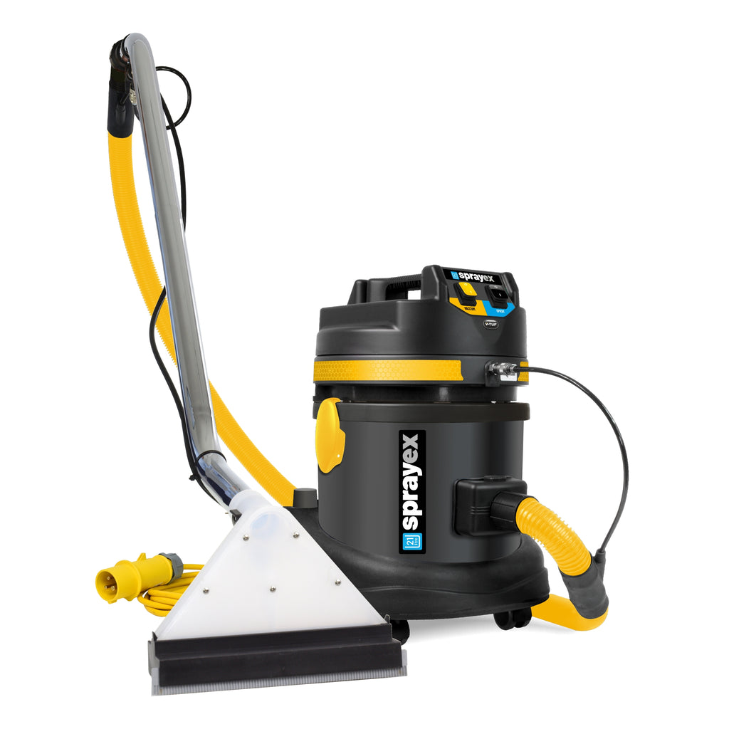 V-TUF SPRAYEX 21L Heavy-Duty Spray Extraction Carpet & Upholstery Cleaner - 110V (Transformer Required)