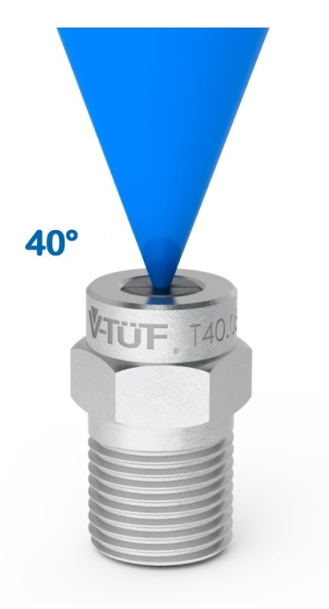 V-TUF OPTI-JET 40 degree fan nozzle 1/4 inch for wide fan angle pressure washing