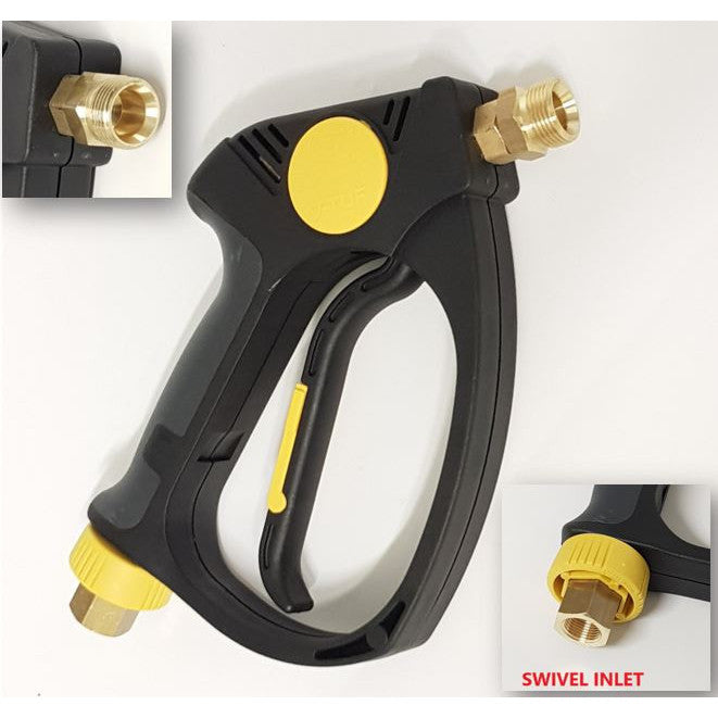 V-TUF tufGUN350S22M - EXTRA HEAVY DUTY SOFT GRIP TRIGGER SWIVEL 350BAR 3/8F IN M22M OUTLET - TG350S22M