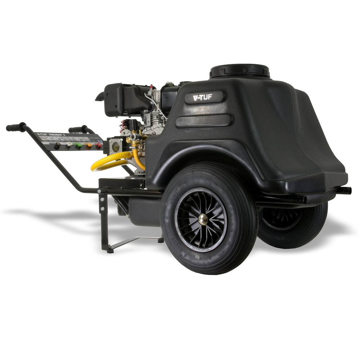 V-TUF TORRENT 2D5 bowser top view showing tank capacity and fill neck