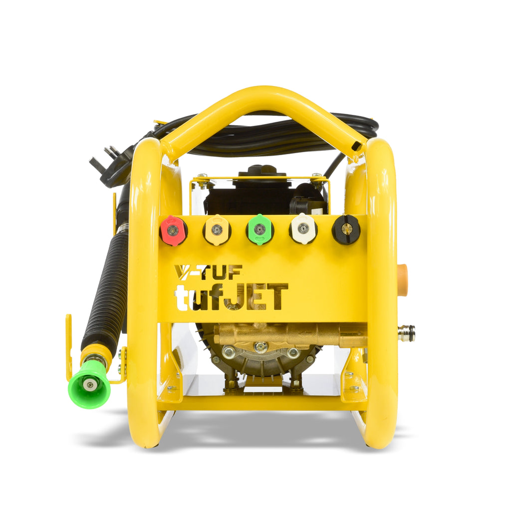 V-TUF tufJET1 XP 240V CARRY FRAME 130 BAR PROFESSIONAL ELECTRIC PRESSURE WASHER - 8L/MIN