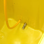 V-TUF 120L bowser rear view showing pump inlet connection and tank mounting points