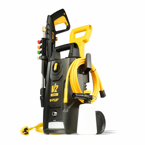 V-TUF V2240X2 240V electric pressure washer with professional accessories, front view