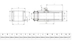 V-TUF V5.2201 tufREEL dimension drawing showing compact 20m drum measurements