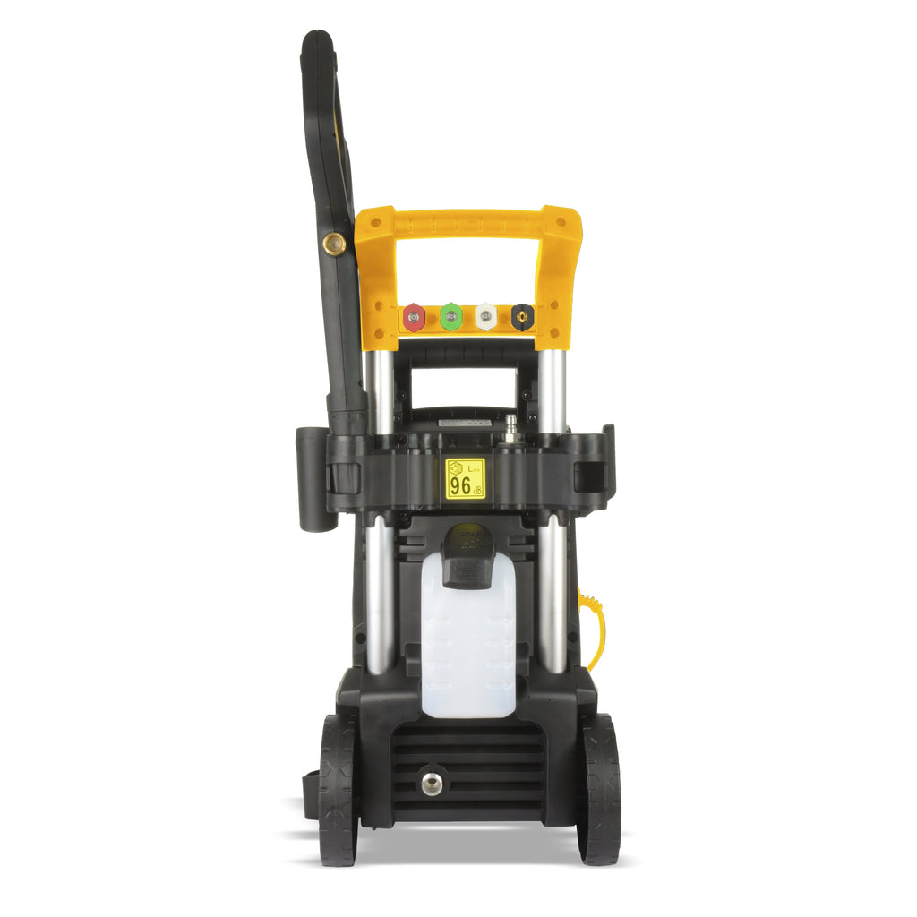 V-TUF V5 110V pressure washer close-up showing 110V motor body and pressure output