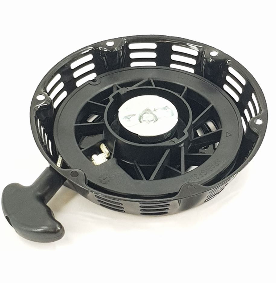 V-TUF VLCP002 recoil starter side view showing pull cord housing and mounting flange