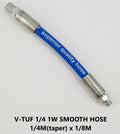 32m 1w 1/4 BLUE SC V-TUF HOSE 3/8F 90 SWEPT 1/4"M Taper