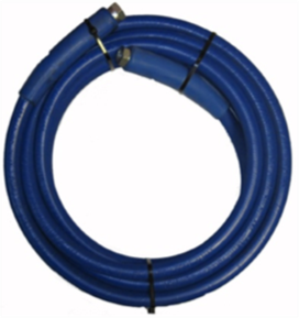 V-TUF blue 2-wire 3/8 inch jetwash hose with stainless steel end fittings for professional pressure washing