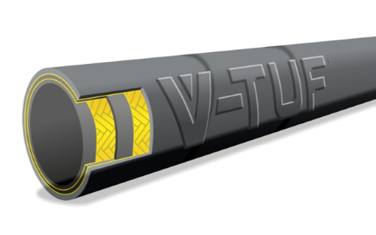 V-TUF 100m 1-wire 1/2 inch 155C black jetwash hose VTK112100GHN with 1/2M and 1/2F ends