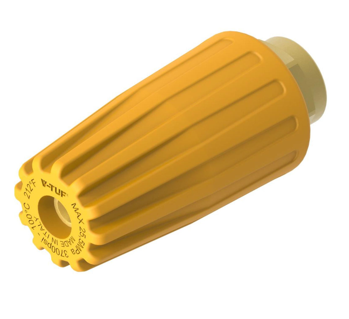 V-TUF tufTURBO 255 BAR 100degC 08 HEAVY DUTY TURBO NOZZLE 1/4F INLET - V-SPIN DEEP CLEAN TECHNOLOGY