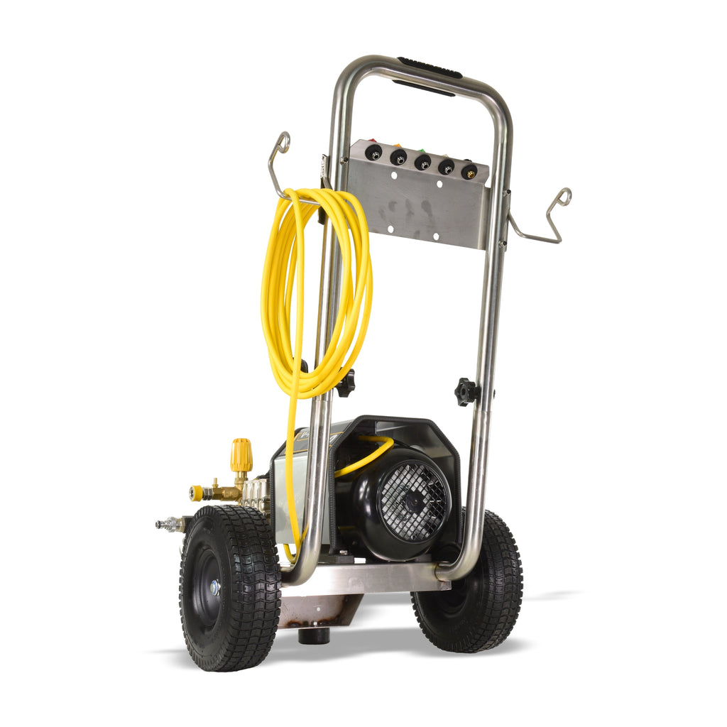 V-TUF 240T pressure washer total stop close-up of trigger gun and auto-stop system